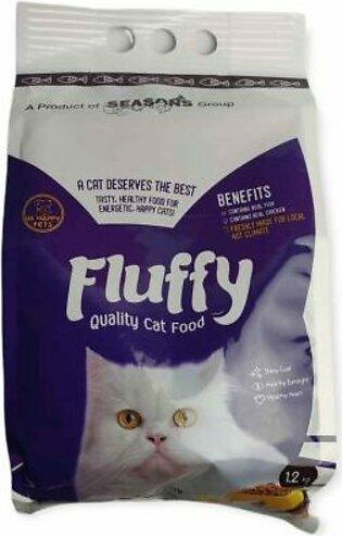 Fluffy Quality Cat Food 1.2kg Pet Wellness